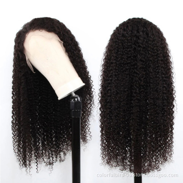 6X6 lace closure Wig jerry curly Lace Front kinky curly Lace Wigs Glueless 100% Virgin Brazilian human hair